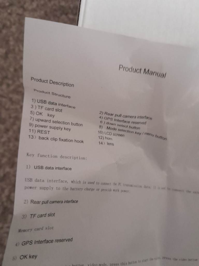 Brand new rear view mirror front and rear dashcam 