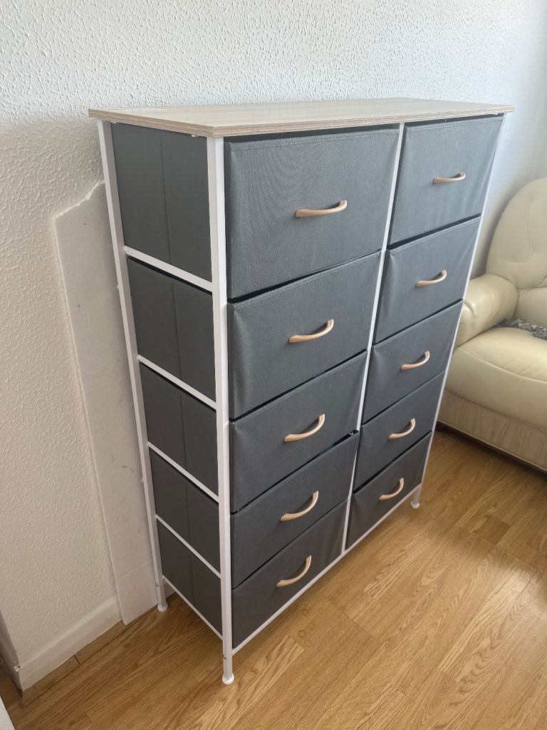10 Drawer Chest of Drawers，86cm W