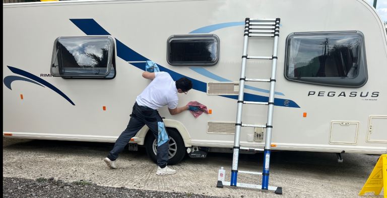 Secure outside Touring Caravan & Motorhome Storage 