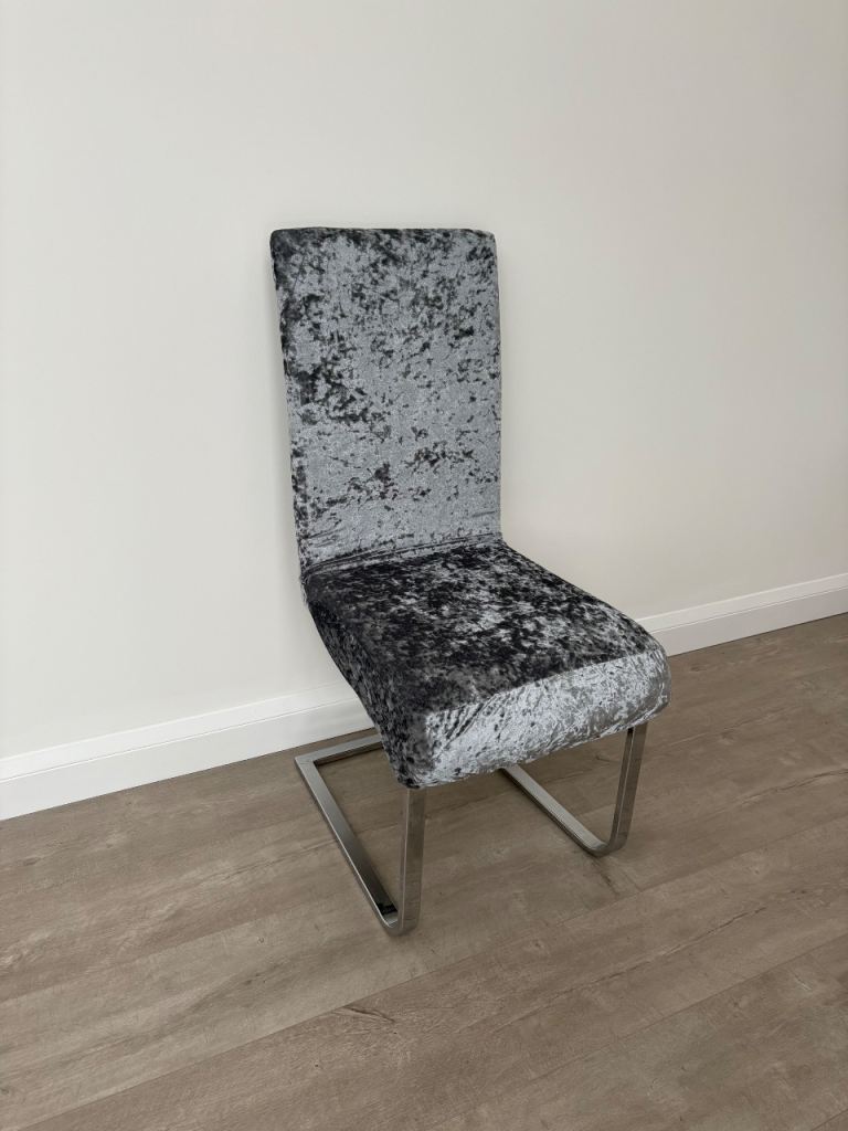 4 x Faux Leather Dining Chairs perfect for a DIY project or buy covers!