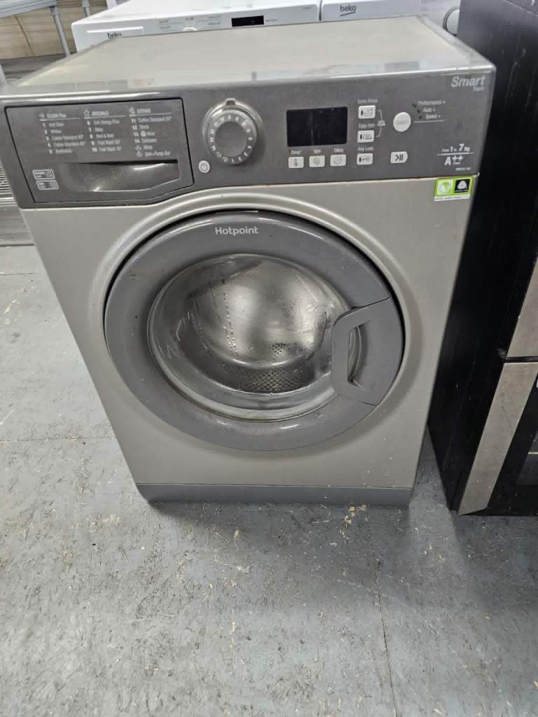 Hotpoint Smart Washing Machine – Grey 7kg, 1400 ss