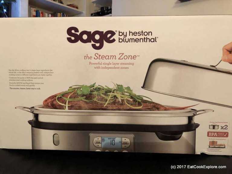 Sage Heston Blumenthal New Electric Healthy Steamer Chinese Bao Buns Fish Stainless Steel 