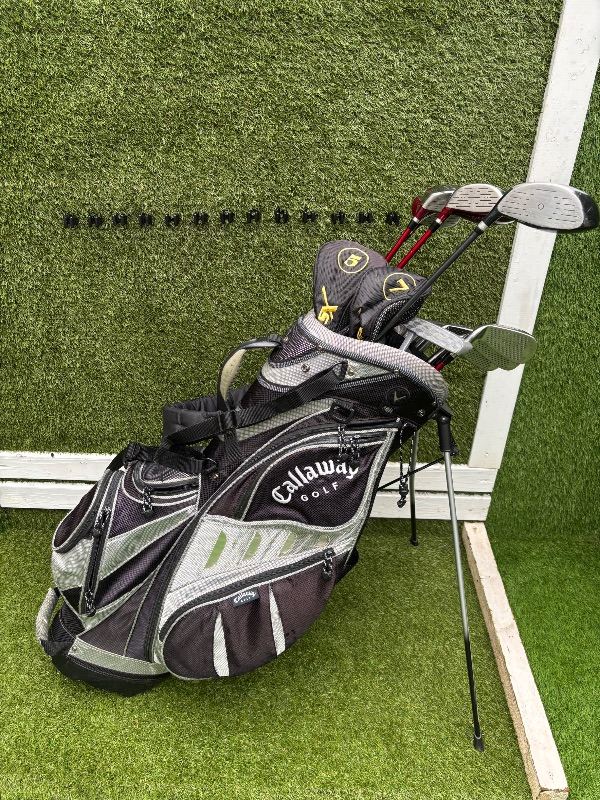 Golden Bear Irons + Xs Tech Woods + Donnay Driver + Callaway Stand Bag UK del & PayPal available