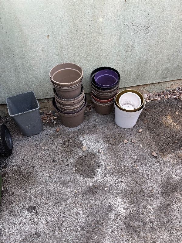 Various Plastic Plant Pots – Used Condition