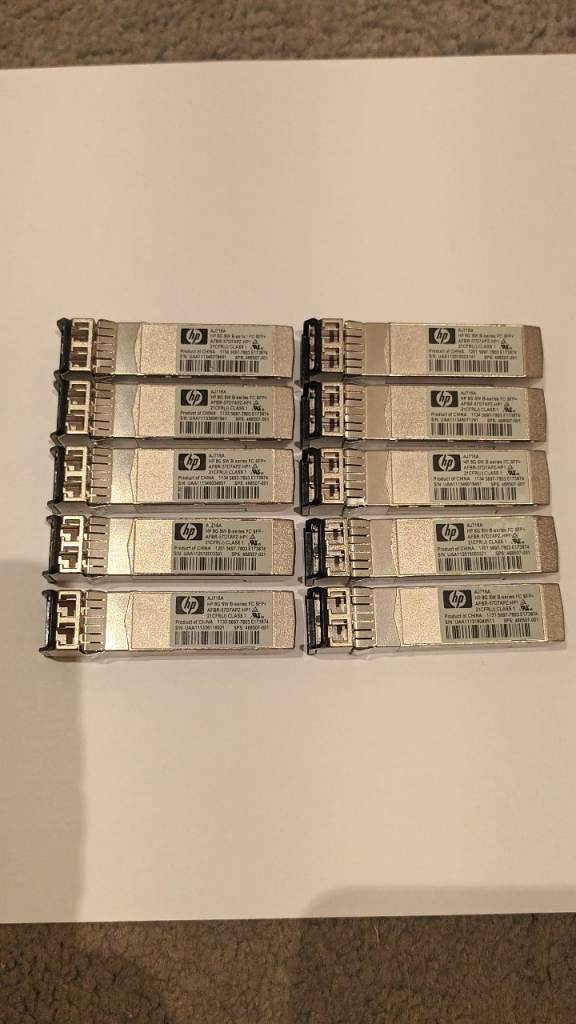 HP 8Gb B-Series FC SFP+ Transceiver Module AJ716A 468507-001 Shortwave Optic Fibre