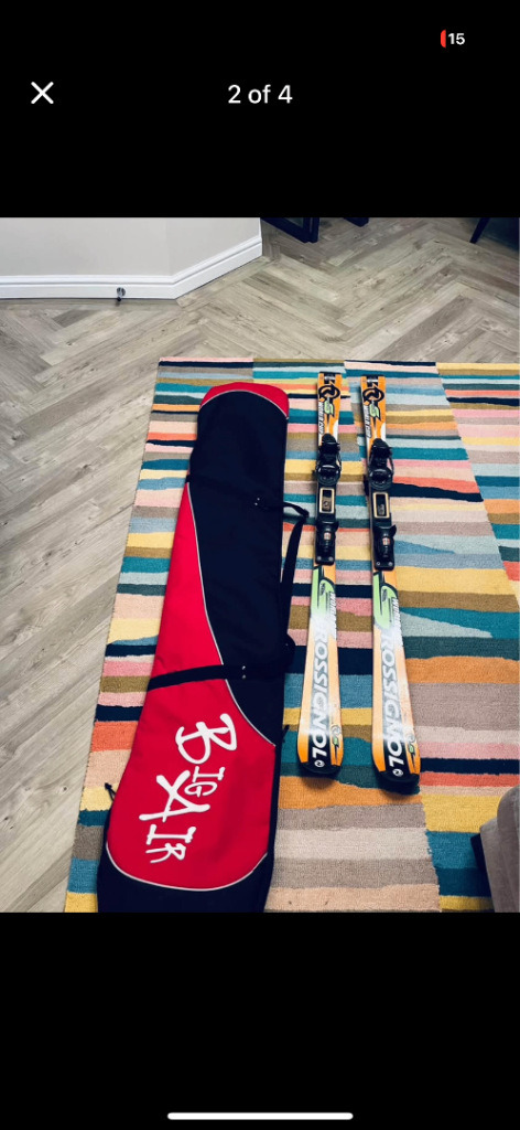 Rossignol Radical World Cup skis (155cm) with padded bag