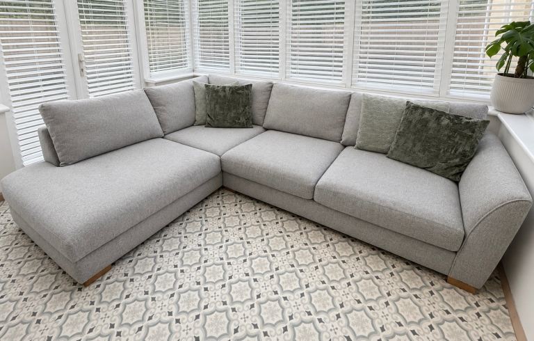 DFS Grey Corner Sofa - Excellent Condition - Delivery Available