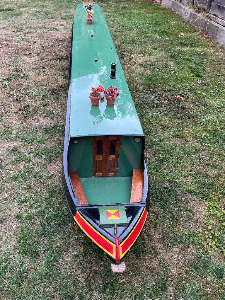 Model Radio Controlled Canal Boat 'Joanie' – 2.2m, Good Condition
