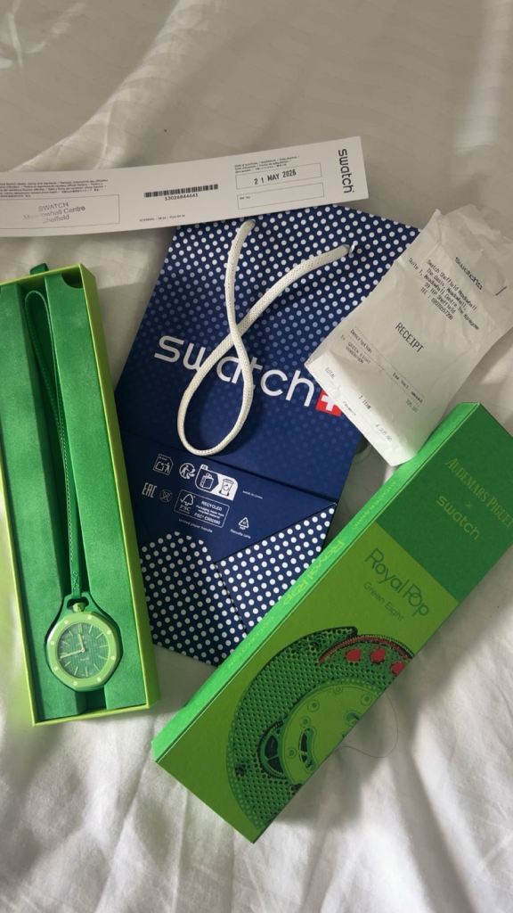 Ap x swatch royal pop