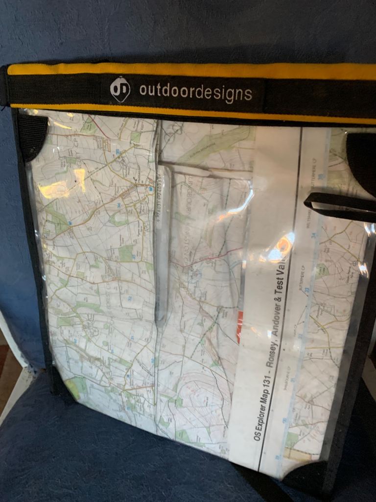 Waterproof map case and compass