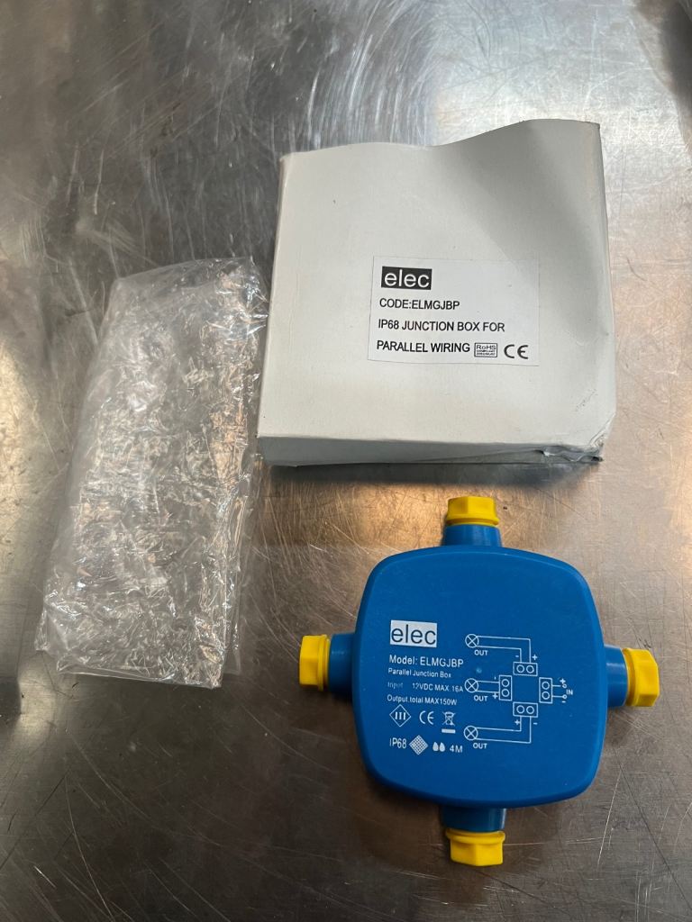 ELEC ELMGJBP IP68 Waterproof Junction Box – Parallel Wiring Electrical ...