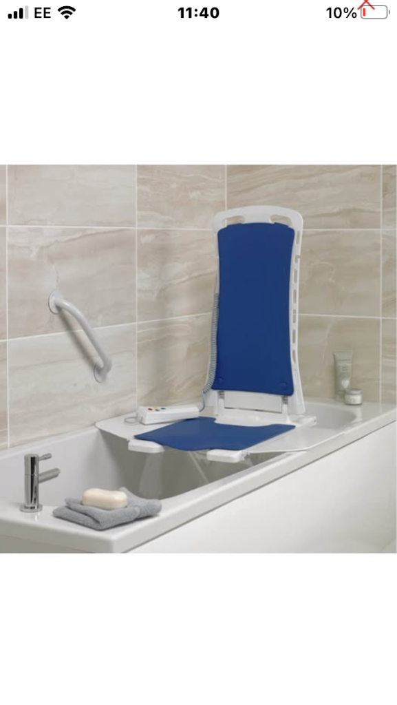 Motorised bath chair