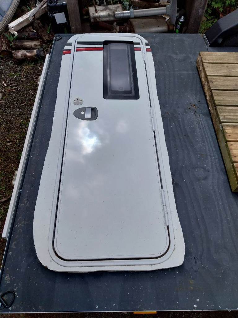 Caravan door and frame 