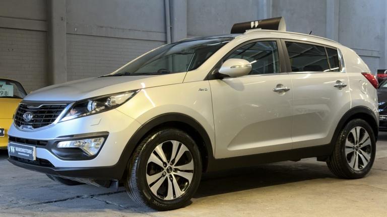 KIA SPORTAGE 2.0 CRDi KX-3 Diesel 4WD Silver 5dr PANROOF+LEATHER+SATNAV 2012