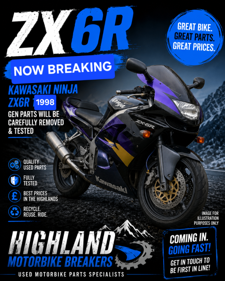 Kawasaki ninja zx6r zx 600 r breaking 