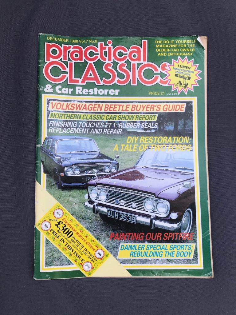 Practical Classics & Car Restorer Magazine - December 1986 Issue