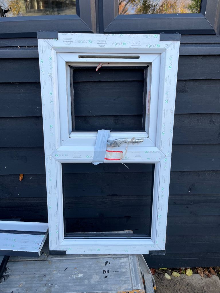 Dark grey window upvc