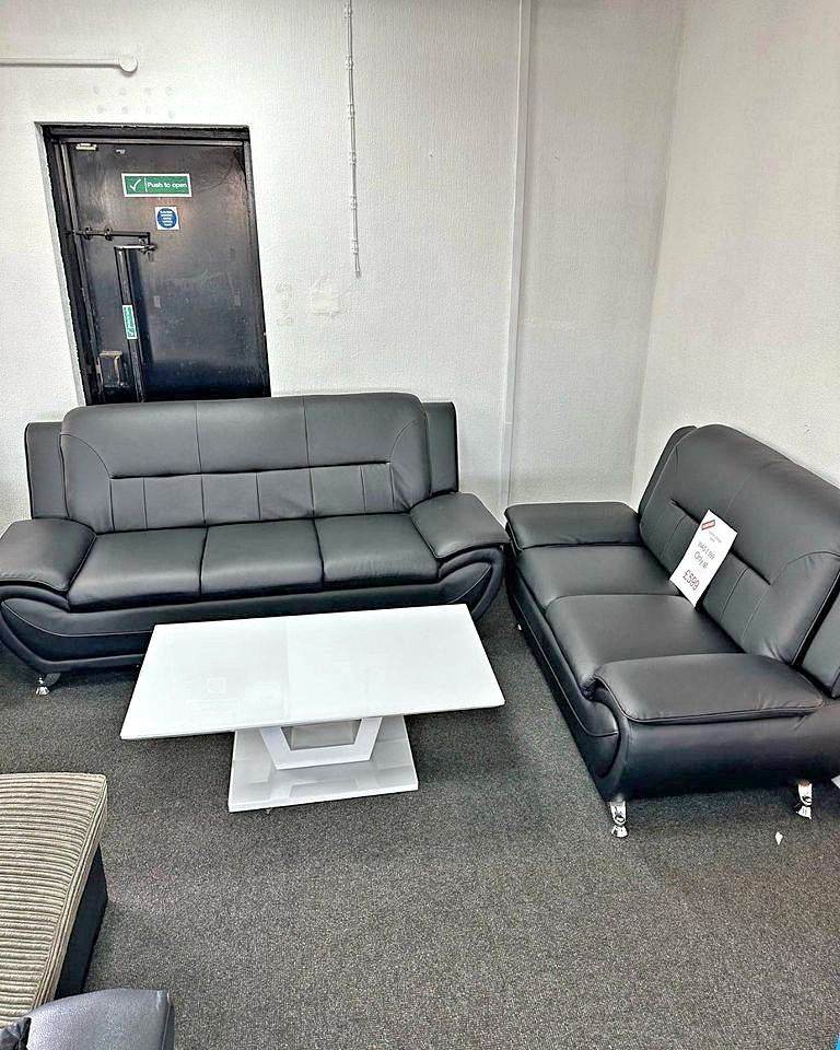 >>🚚 Limited Stock! Pure 100% Real Leather Sheeraz 3+2 Seater Sofa Set – Same-Day Delivery Available