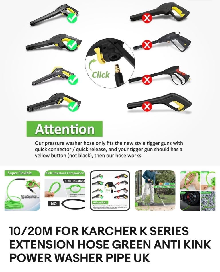 Kartcher K2 TO K7 Replacement Hose Brand New  