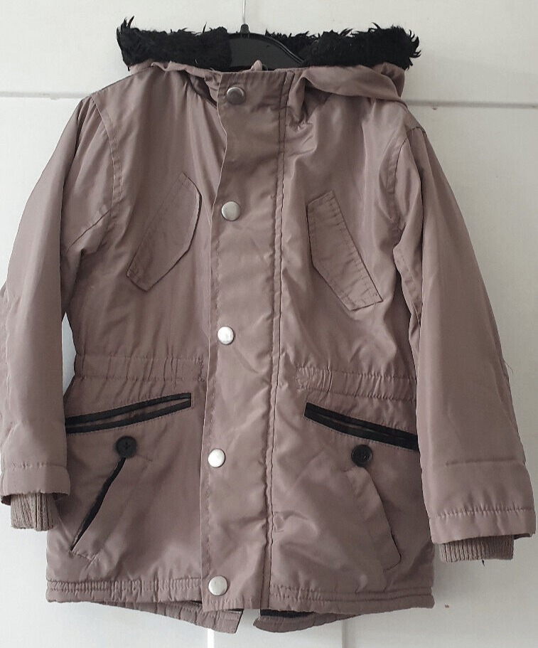 RI boys grey hooded jacket age 2-3 years with hat