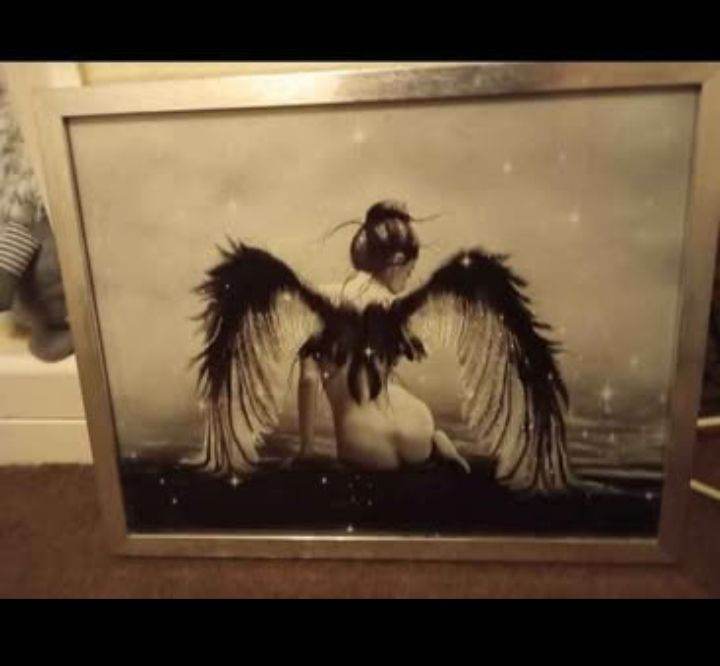 Stunning Glittery Angel Picture and frame