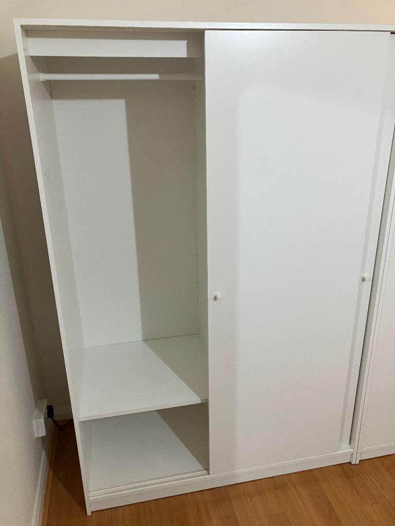 image for White wardrobe with sliding doors