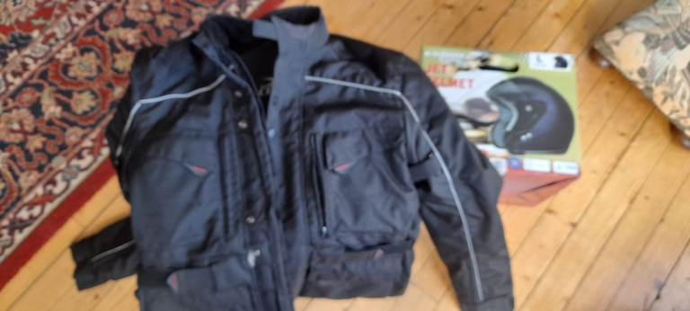Brand new helmet and jacket