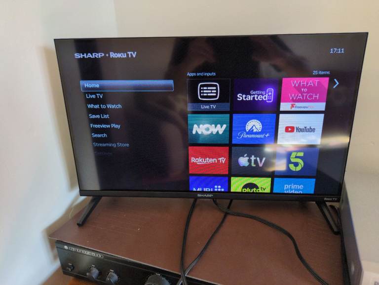 24" Sharp Roku TV - Smart TV, Good Condition