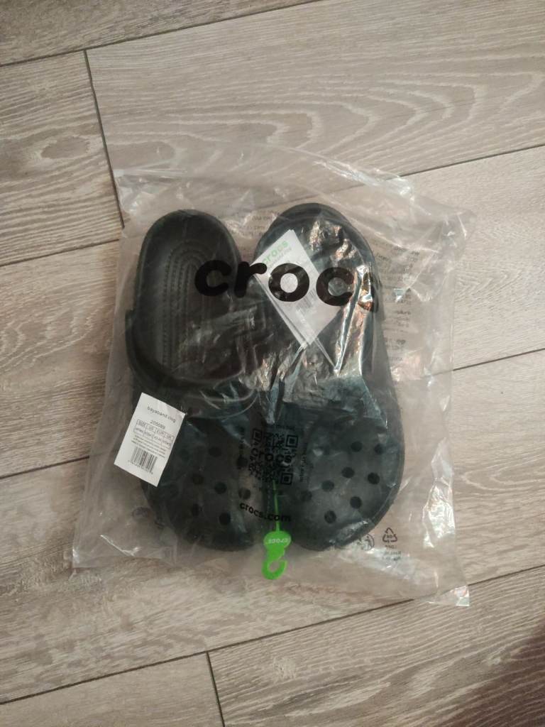 New Crocs Bayaband Clogs – Black, UK Size 9