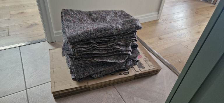 Moving Boxes and Packing Blankets 