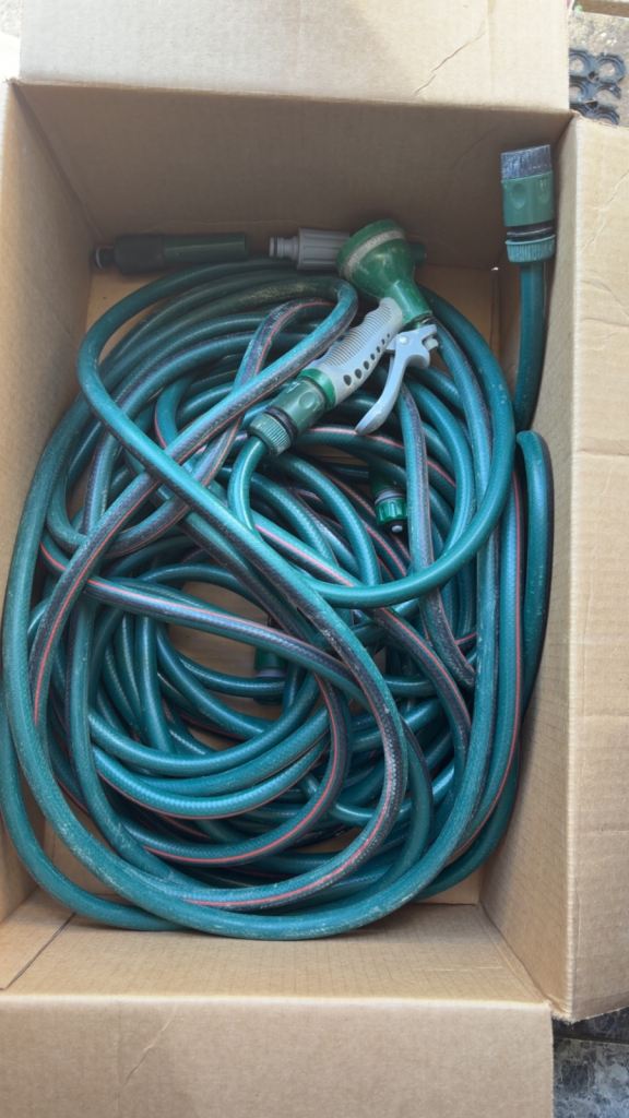 Garden Hose with Spray Gun – Good Condition