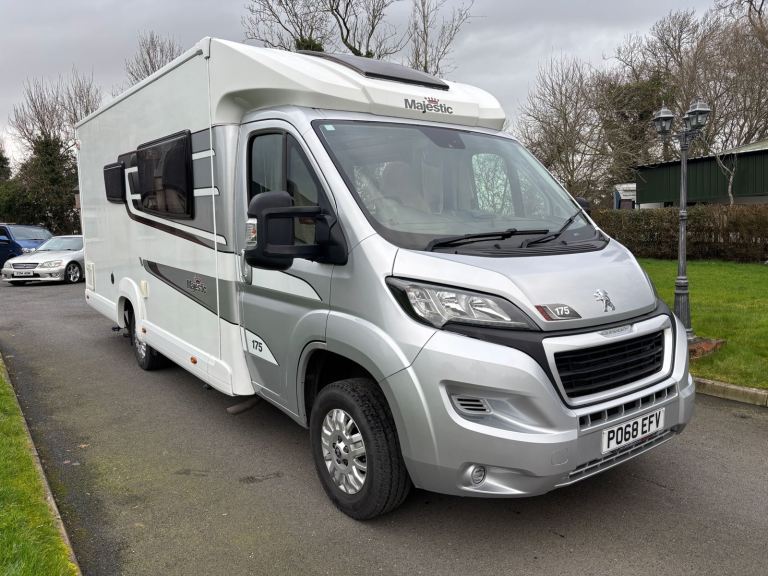 Elddis Majestic 175 Coachbuilt Motorhome. 2018 Peugeot Boxer. 13k Miles. Full Mot. 2 Berth. 3.5T