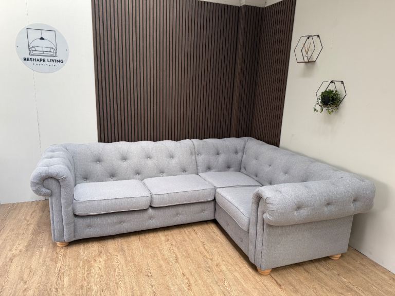 Grey DFS Belair L-shape Corner Sofa  (WE DELIVER)