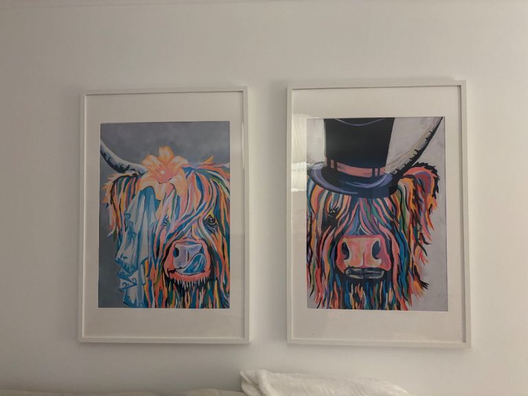 2 large Steven Brown art pictures 