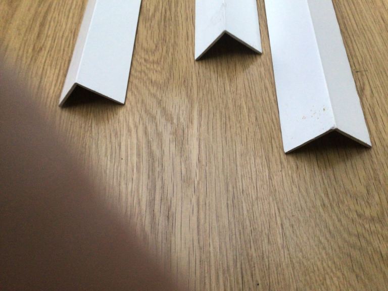 White Angle  7 in Total  Length 2.4 Metres 30 x 30 mm £ 2.00 Each 