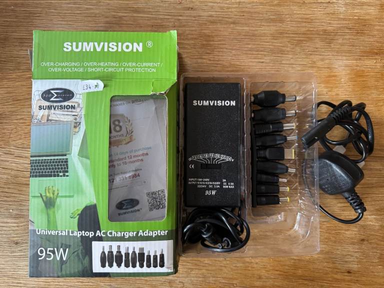 95W Universal Charger - USB / PSU / Power Supply AC Laptop Charger Acer Asus HP Compaq IBM Dell