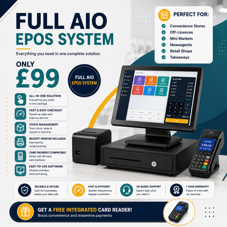 Full AIO EPOS System – Complete Business EPOS Solution for £99