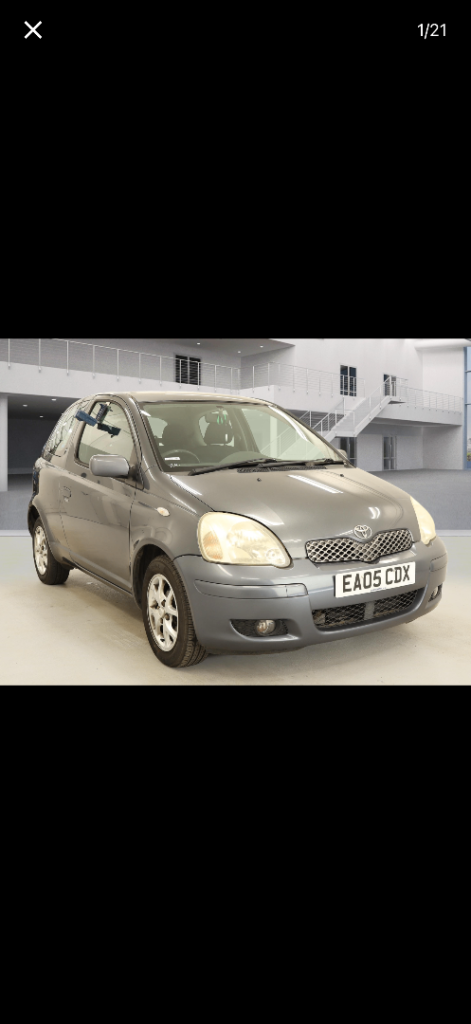 2005 TOYOTA YARIS 1.3 Petrol,  1 YEAR MOT, 62k low miles only