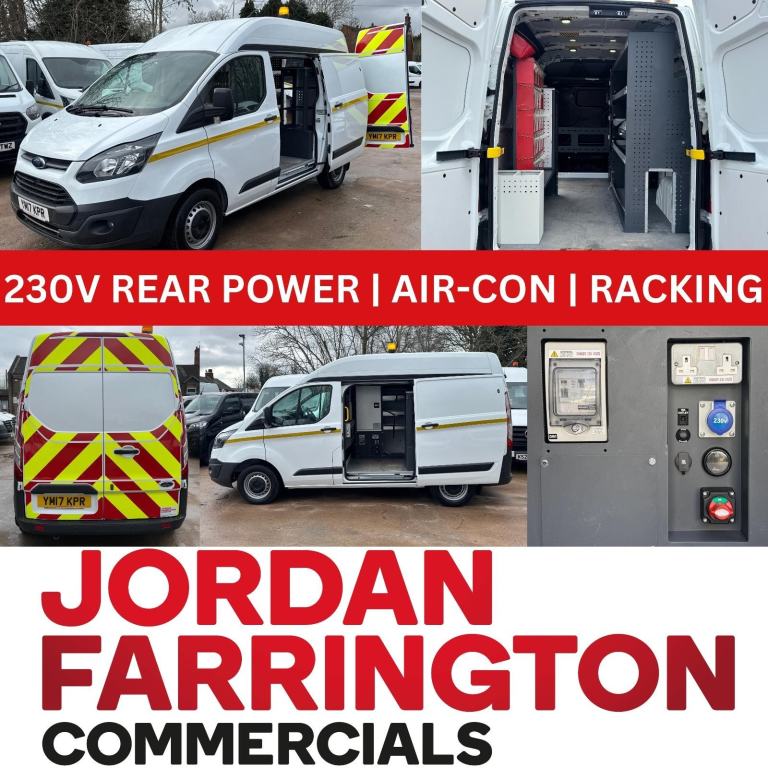 2017 FORD TRANSIT CUSTOM L1H2 EU6 UTILITY SPEC FITTERS / ENGINEERS WORKSHOP VAN