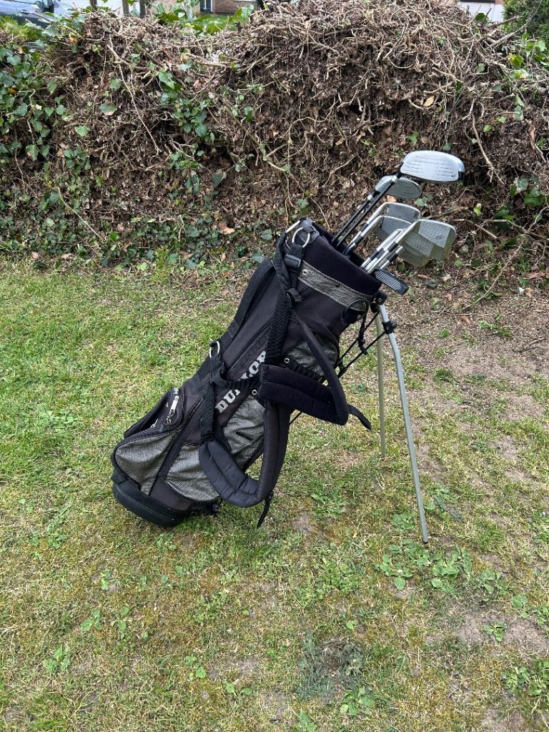 Men’s Golf Clubs By Dunlop With Matching Dunlop Stand Bag Ideal Starter Set 