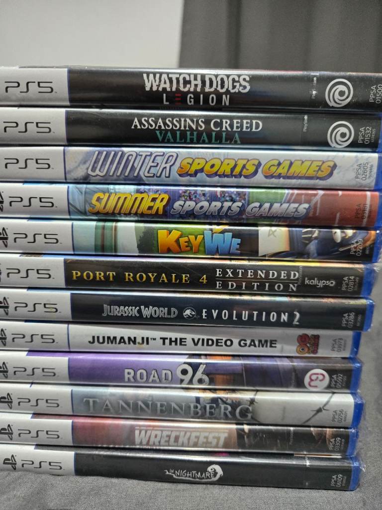PS5 Games Bundle - Watch Dogs, Assassin's Creed, Mortal Kombat & More