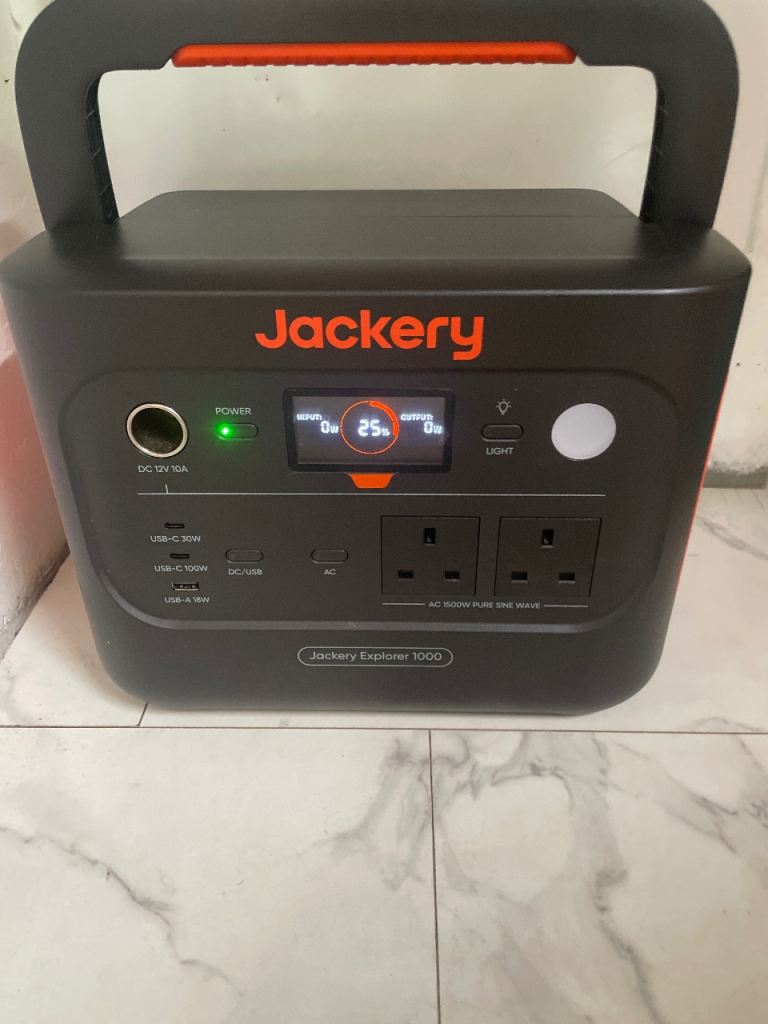 Jackery power station explorer1000 loads of silent power 