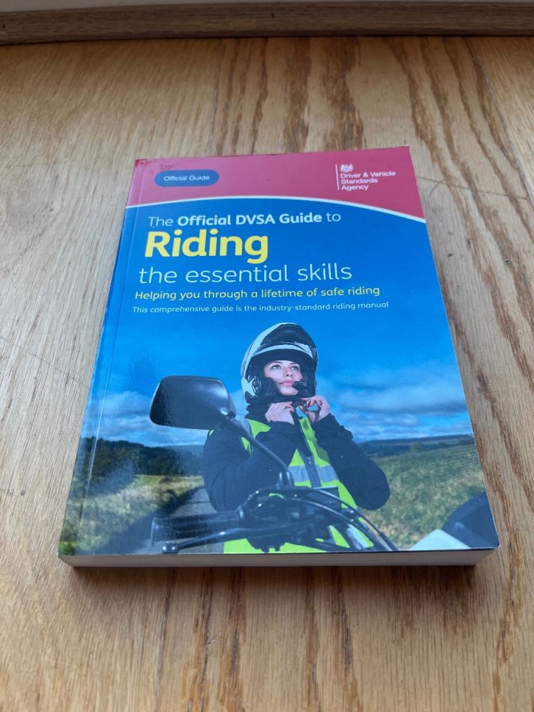 Motorcycle riding the essential skills book DVSA theory test CBT