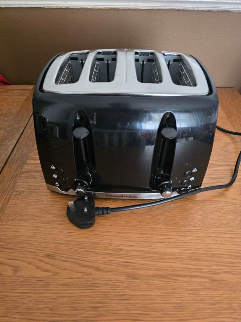 Russell Hobbs 4-Slice Toaster – Black, 