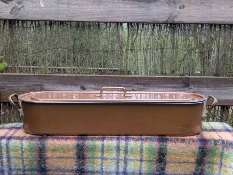 ​Vintage copper fish kettle