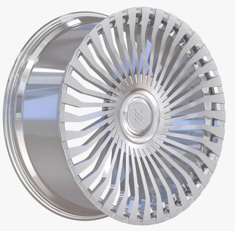 SET 4x 24'' FORGED TURBINE POLISHED ALLOY WHEELS fit RANGE ROVER SPORT VOGUE