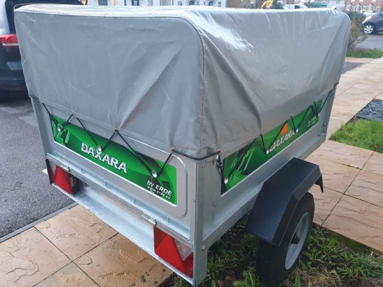 Daxara 127 Trailer with high frame and cover 
