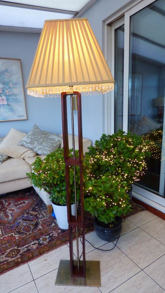 Mid-Century Danish Sculptural Teak Standard Floor Lamp