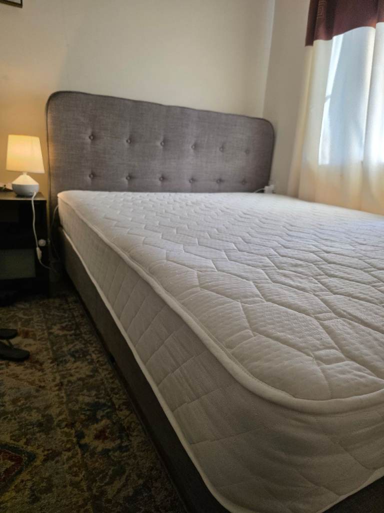 King size bed with mattress 