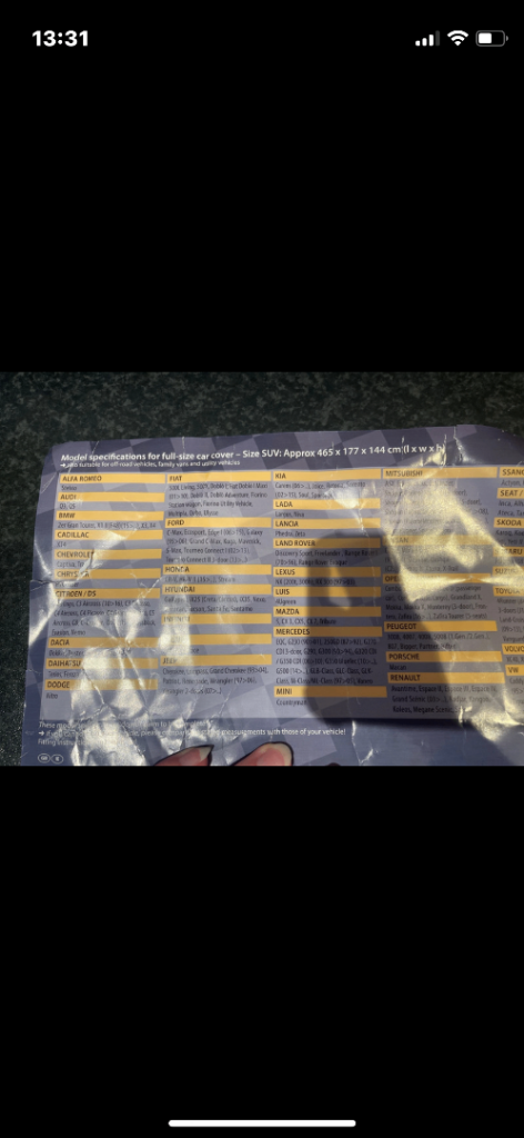 Car Cover Brand new never used.